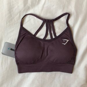 Gymshark purple seamless sports bra